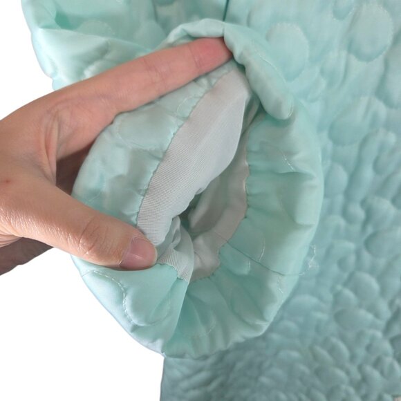 Vintage 1960s/1970s Satin Quilted Sleep Jacket - Picture 5 of 7